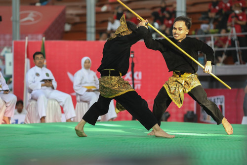 KETUA PANPEL NILAI PELAKSANAAN PERTANDINGAN PENCAK SILAT PON XXI BERJALAN BAIK